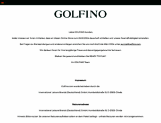 golfino.com screenshot