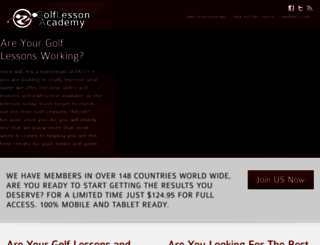golflessonacademy.com screenshot