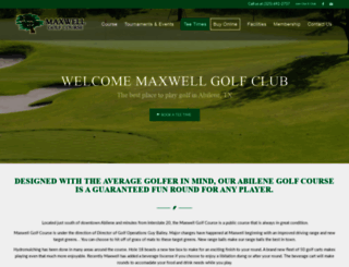 golfmaxwell.com screenshot