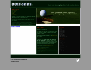 golfodds.com screenshot