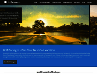 golfpackages.com screenshot