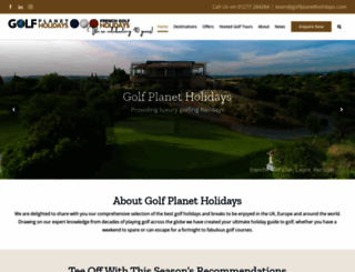 golfplanetholidays.com screenshot