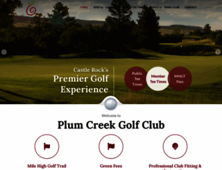 golfplumcreek.com screenshot