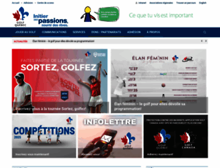 golfquebec.org screenshot