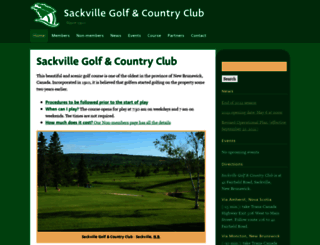 golfsackville.com screenshot
