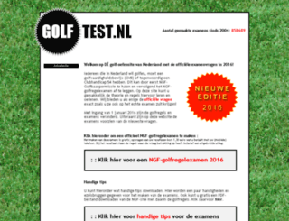 golftest.nl screenshot