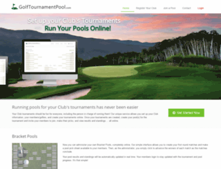 golftournamentpools.com screenshot