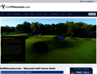 golfwisconsin.com screenshot