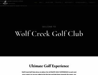 golfwolfcreek.com screenshot