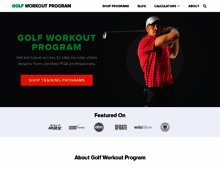 golfworkoutprogram.com screenshot