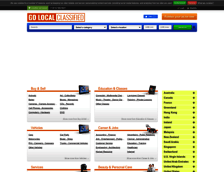golocalclassified.com screenshot