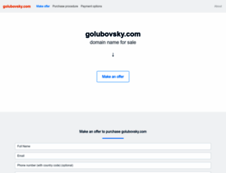 golubovsky.com screenshot