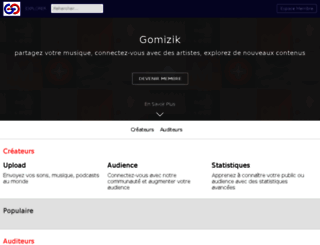 gomizik.com screenshot