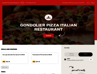 gondolierpizzaitalian.com screenshot