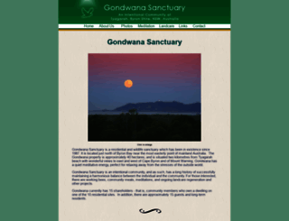 gondwanasanctuary.org screenshot