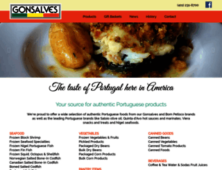 gonsalvesfoods.com screenshot