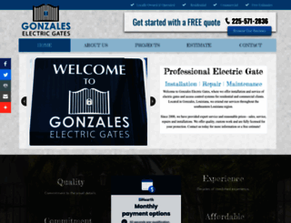 gonzaleselectricgates.com screenshot