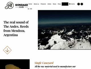 gonzalezreeds.com screenshot