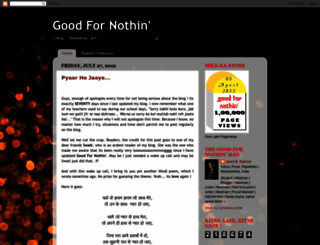 good-for-nothin.blogspot.com screenshot