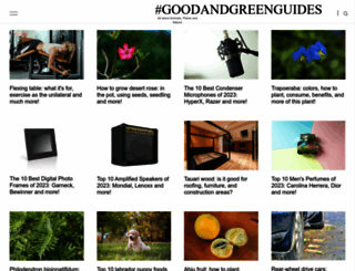 goodandgreenguides.com screenshot