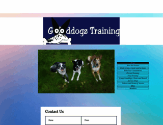 gooddogztraining.com screenshot