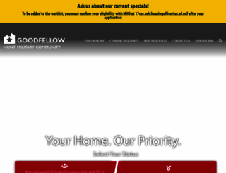 goodfellowfamilyhousing.com screenshot