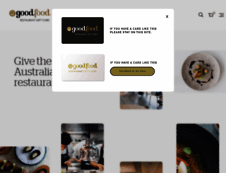 goodfoodgiftcard.com.au screenshot