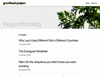 goodfoodproject.net screenshot