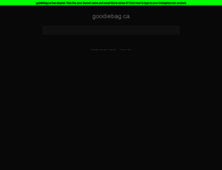 goodiebag.ca screenshot
