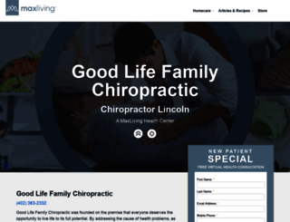 goodlifefamilychiropractic.com screenshot