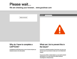 goodman.com screenshot