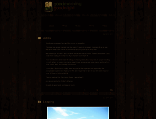 goodmorningandgoodnight.com screenshot
