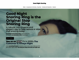 goodnightsnoring.com screenshot