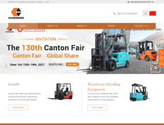 goodsenseforklift.com screenshot