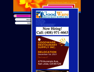 goodwarerestaurantsupply.com screenshot