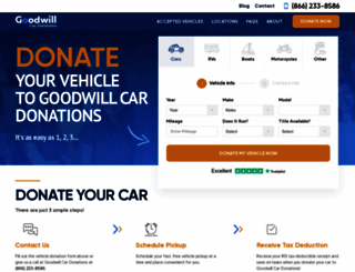 goodwillcardonation.org screenshot