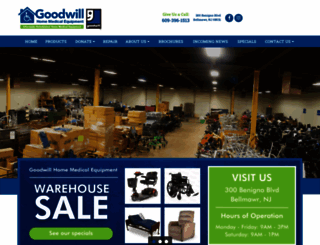 goodwillhomemedical.org screenshot