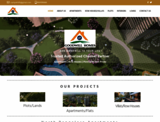 goodwillhomes.co.in screenshot