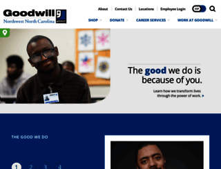 goodwillnwnc.org screenshot