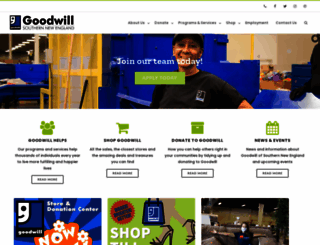goodwillsne.org screenshot