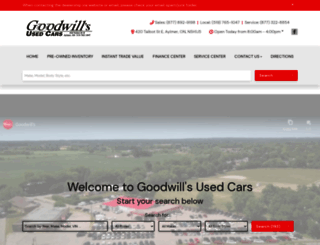 goodwillsusedcars.ca screenshot
