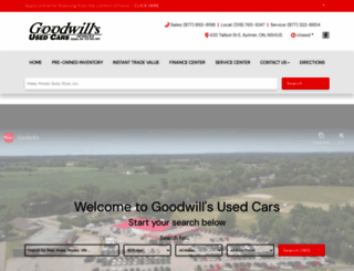 goodwillsusedcars.com screenshot