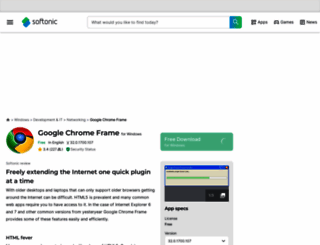 google-chrome-frame.en.softonic.com screenshot