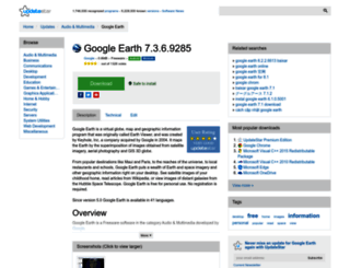 google-earth.updatestar.com screenshot