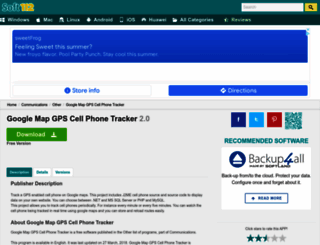 google-map-gps-cell-phone-tracker.soft112.com screenshot