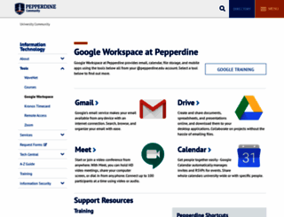 google.pepperdine.edu screenshot