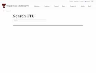 google.ttu.edu screenshot