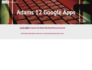 googleapps.adams12.org screenshot
