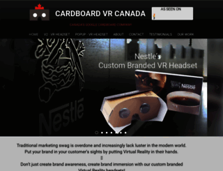 googlecardboardcanada.ca screenshot