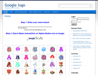 googlelogo.net screenshot